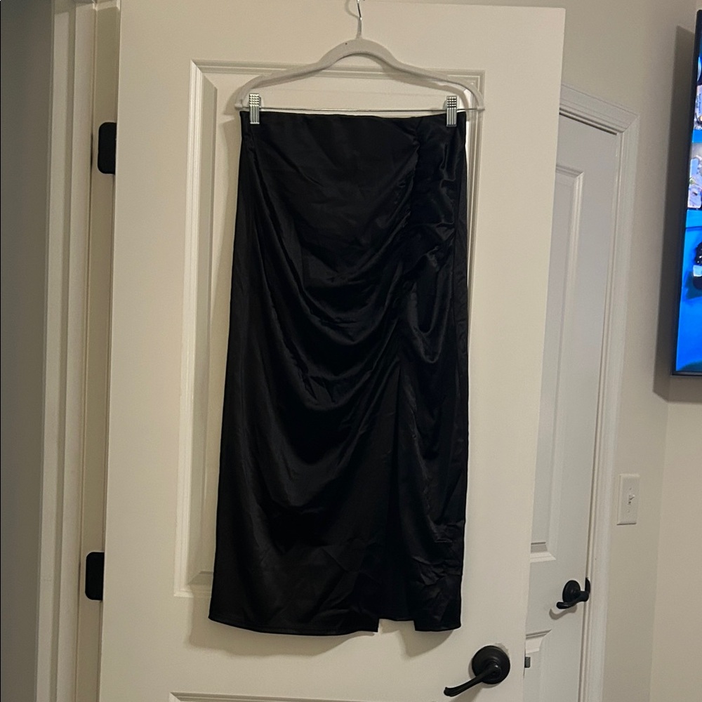 Express Black Asymmetrical Skirt